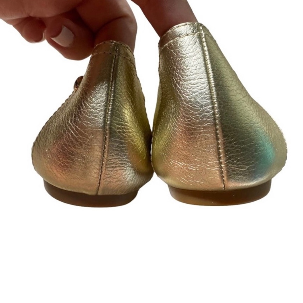 Coach Chelsea Ballet Flats Gold Size 7.5B